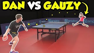 Simon Gauzy vs TableTennisDaily’s Dan [upl. by Lertnahs]