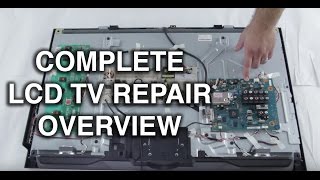 LCD TV Repair Tutorial  LCD TV Parts Overview Common Symptoms amp Solutions  How to Fix LCD TVs [upl. by Inalaek365]