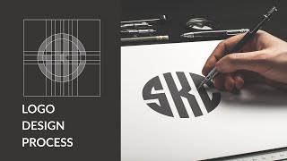 The Logo Design Process From Start To Finish  Learn How To design Any letters In Circle [upl. by Zeugirdor]