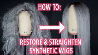 How To Restore and Straighten A Synthetic Wig [upl. by Neve788]