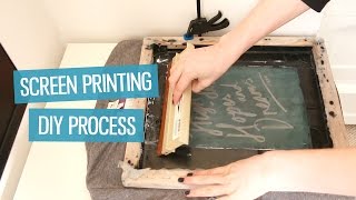 How to screen print tshirts at home DIY method  CharliMarieTV [upl. by Forrest467]