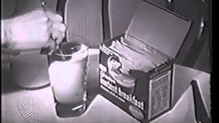 VINTAGE 1965 CARNATION INSTANT BREAKFAST COMMERCIAL [upl. by Adiaroz512]