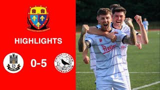 Caerleon 05 Cwmbrân Town  Gwent FA Senior cup  Quarter final highlights [upl. by Sandstrom]