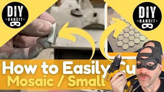 ️🔥 How to Easily amp Safely Cut Mosaic  Small Tiles➔ Either 12quotx12quot Sheets or Individually DIY Tip [upl. by Nelo509]