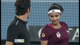 Roger FedererSania Mirza vs Bruno SoaresDaniela Hantuchova IPTL Delhi 2014 Full Match [upl. by Vanny]