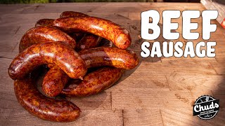 The Secret to Beef Sausage  Chuds BBQ [upl. by Amihsat]