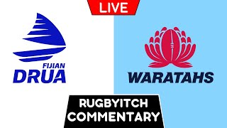 FIJIAN DRUA vs WARATAHS 2024 Live Commentary [upl. by Sabba]