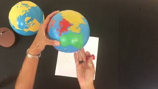 Montessori Geography  Continents  The Continents Song  Montessori Pin Poking  Preschool [upl. by Enial]