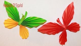 Como Hacer Mariposa de Papel Paso a Paso [upl. by Garret]