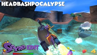 Spyro 3 Headbashpocalypse amp SpyroEdit Hacking  Molten Crater amp Seashell Shore [upl. by Airbmat10]