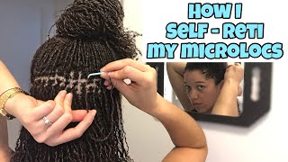 SelfRetightening My DIY MICROLOCS  INTERLOCK METHOD [upl. by Thenna]