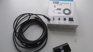 Review of WiFi endoscope HD720P [upl. by Trebla]